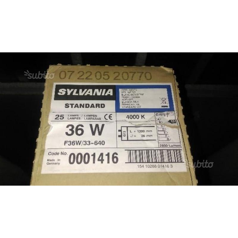 Neon fluorescenti SYLVANIA 36W 1200mm