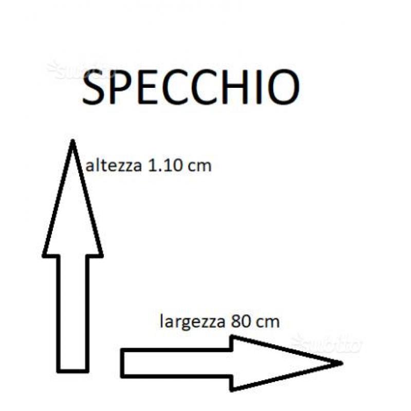 Specchio con luci per bagno